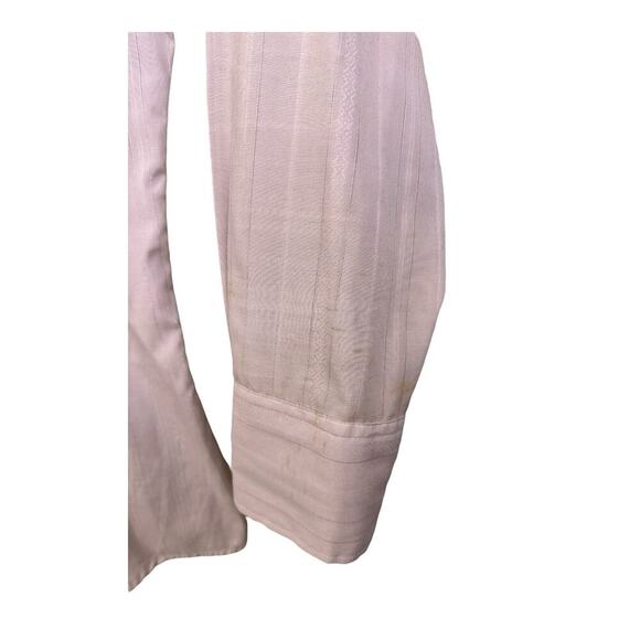 Roper Pearl Snap Shirt Mens Large Cream White 2 Pocket Western Cowboy Rodeo - Picture 11 of 16